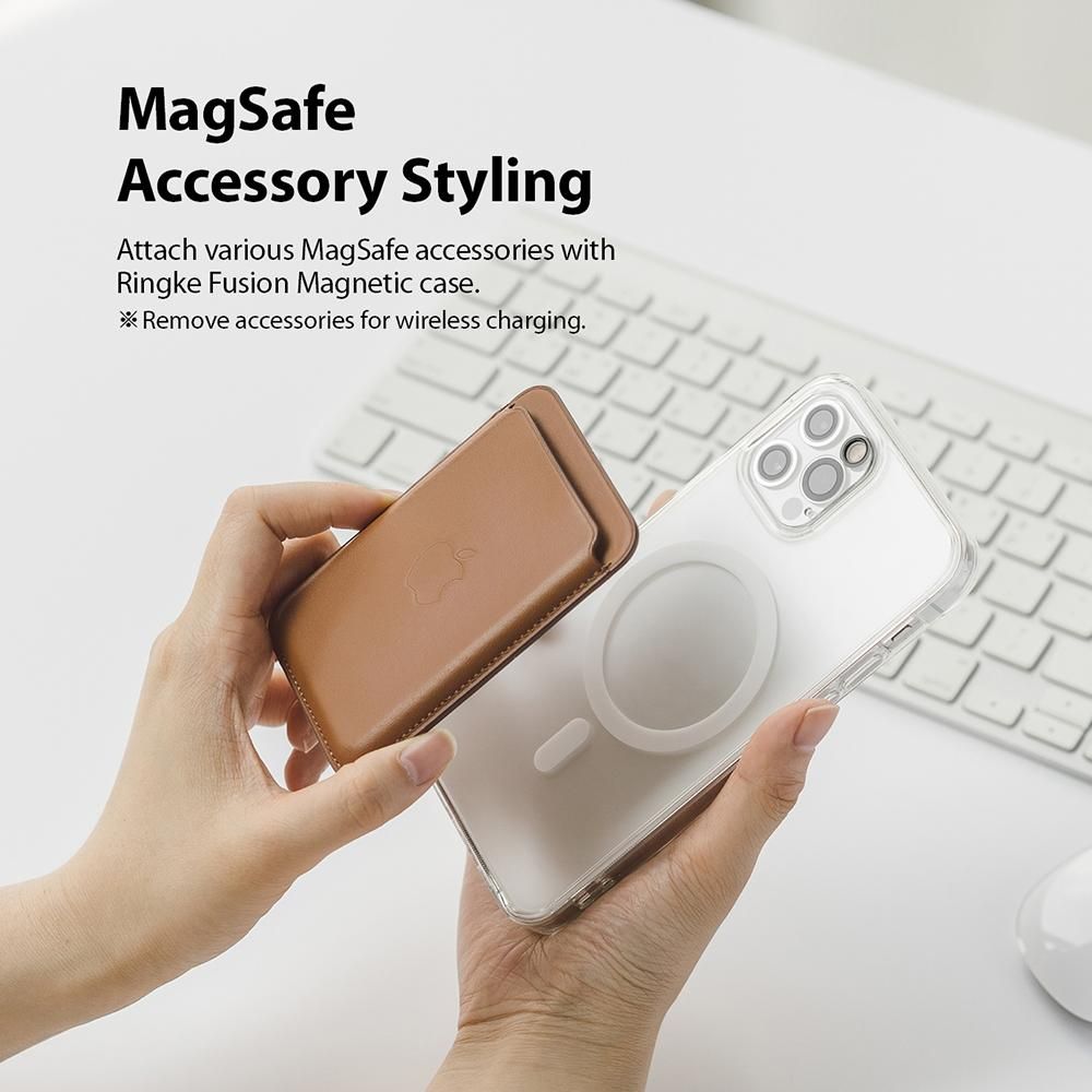 Pokrowiec etui Ringke Fusion Magnetic Magsafe Matte przeroczyste APPLE iPhone 12 Pro Max / 9