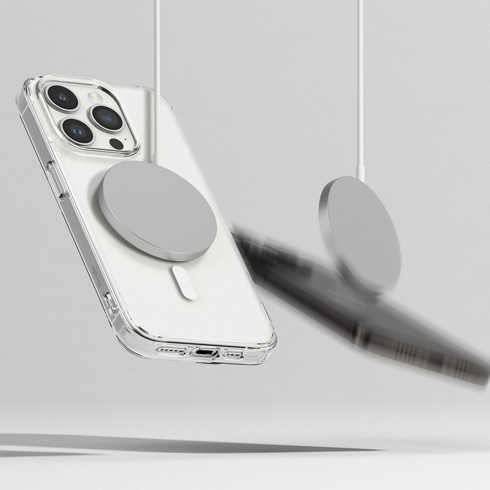 Pokrowiec etui Ringke Fusion Magnetic Magsafe Matte przeroczyste APPLE iPhone 15 Pro / 5