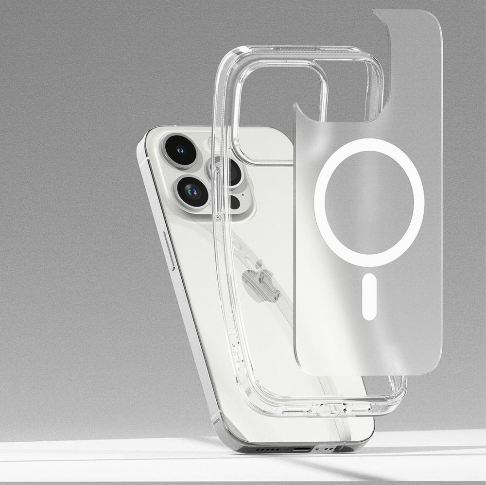 Pokrowiec etui Ringke Fusion Magnetic Magsafe Matte przeroczyste APPLE iPhone 15 Pro / 9