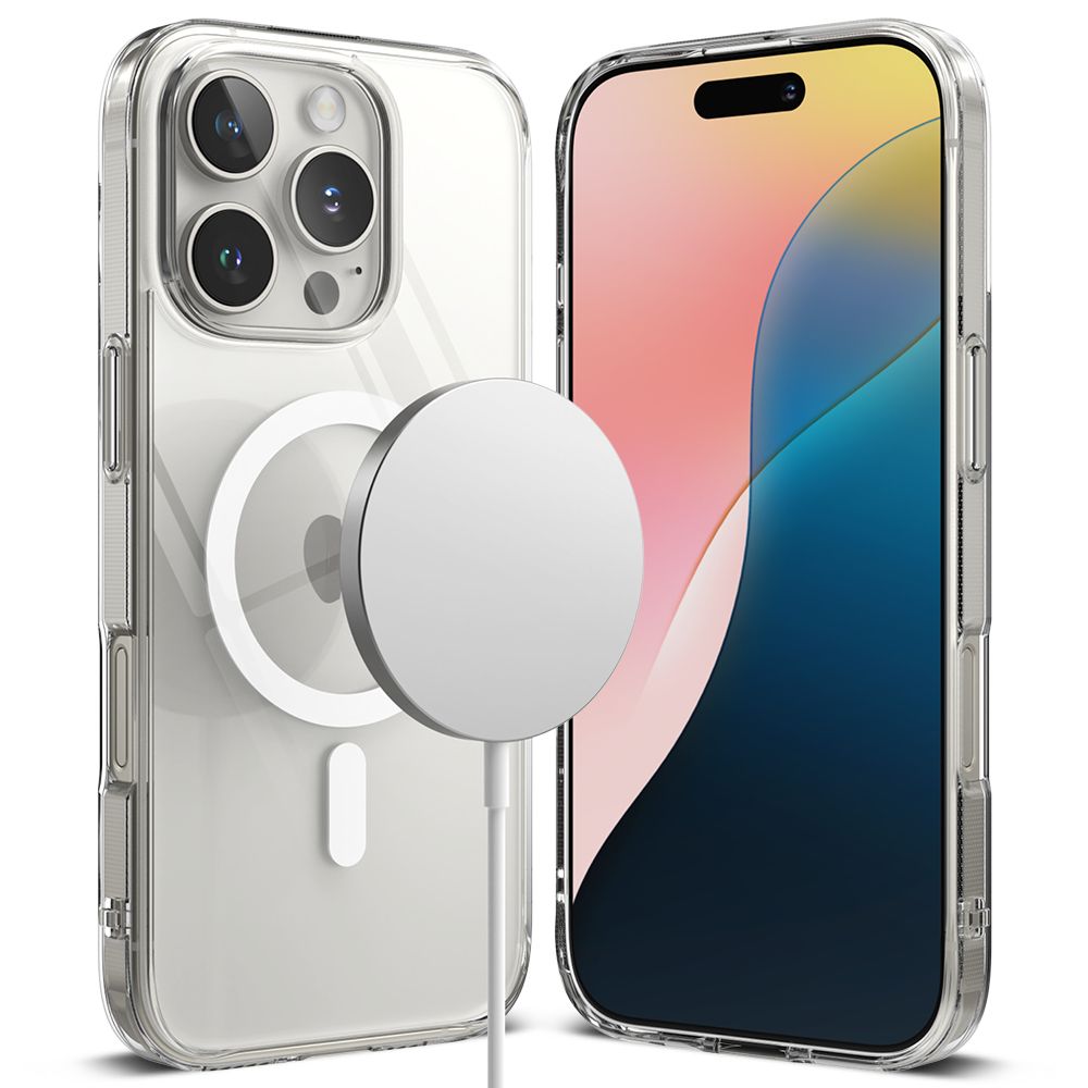 Pokrowiec etui Ringke Fusion Magnetic Magsafe przeźroczyste APPLE iPhone 16 Pro Max