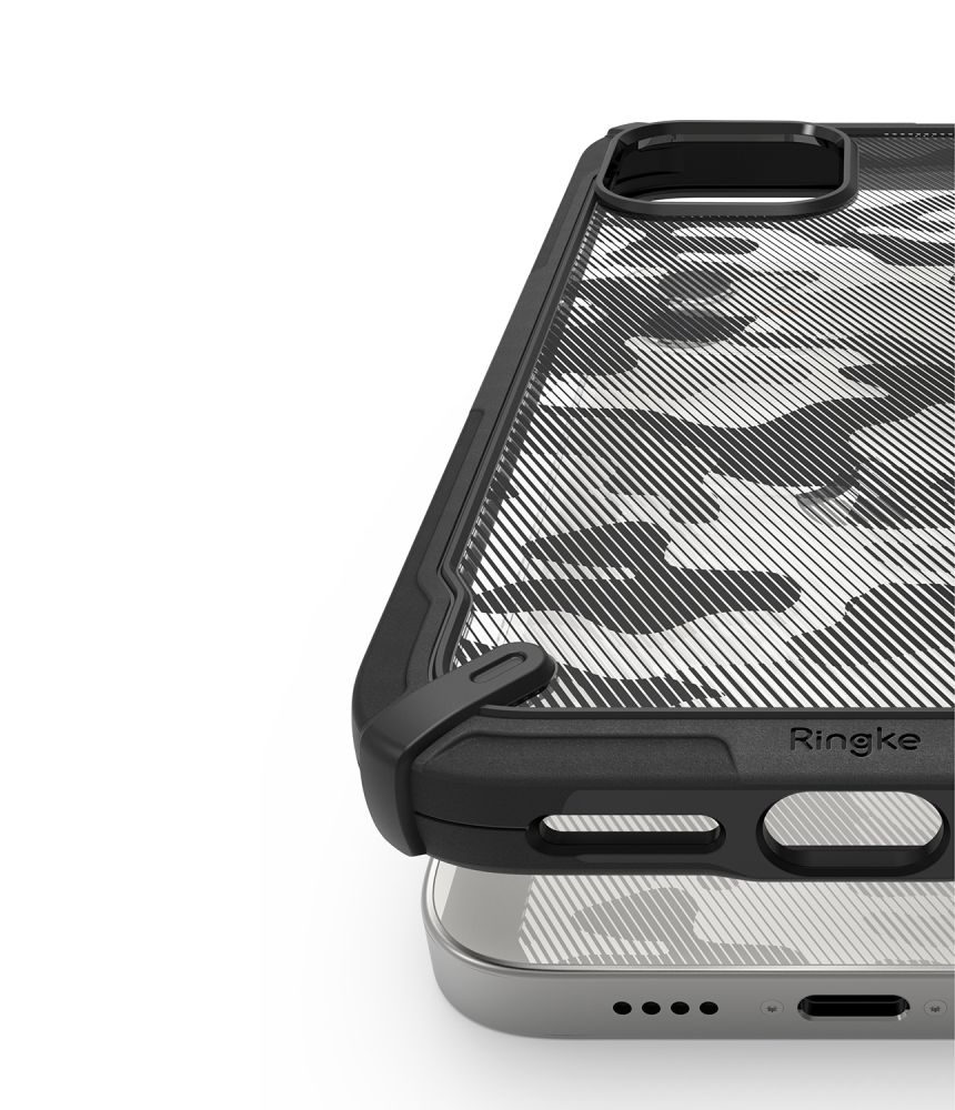 Pokrowiec etui Ringke Fusion X Camo Czarne APPLE iPhone 12 Mini / 6