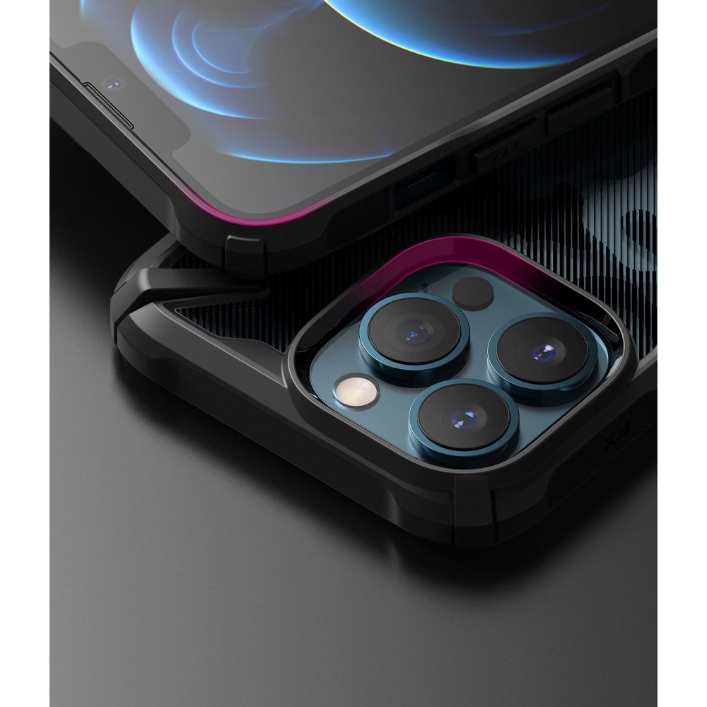 Pokrowiec etui Ringke Fusion X Camo czarne APPLE iPhone 13 Pro / 3
