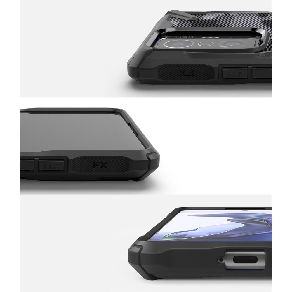 Pokrowiec etui Ringke Fusion X Camo czarne Xiaomi 11T / 8