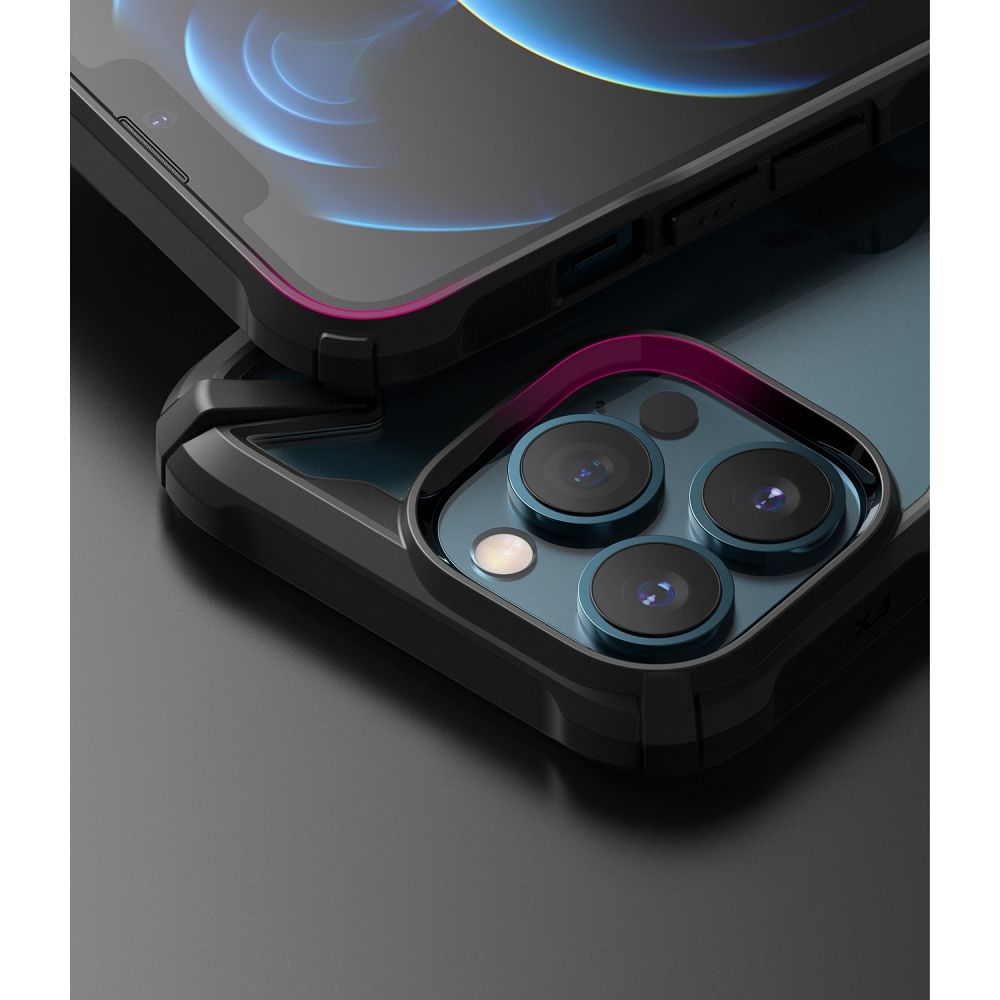 Pokrowiec etui Ringke Fusion X czarne APPLE iPhone 13 Pro / 3
