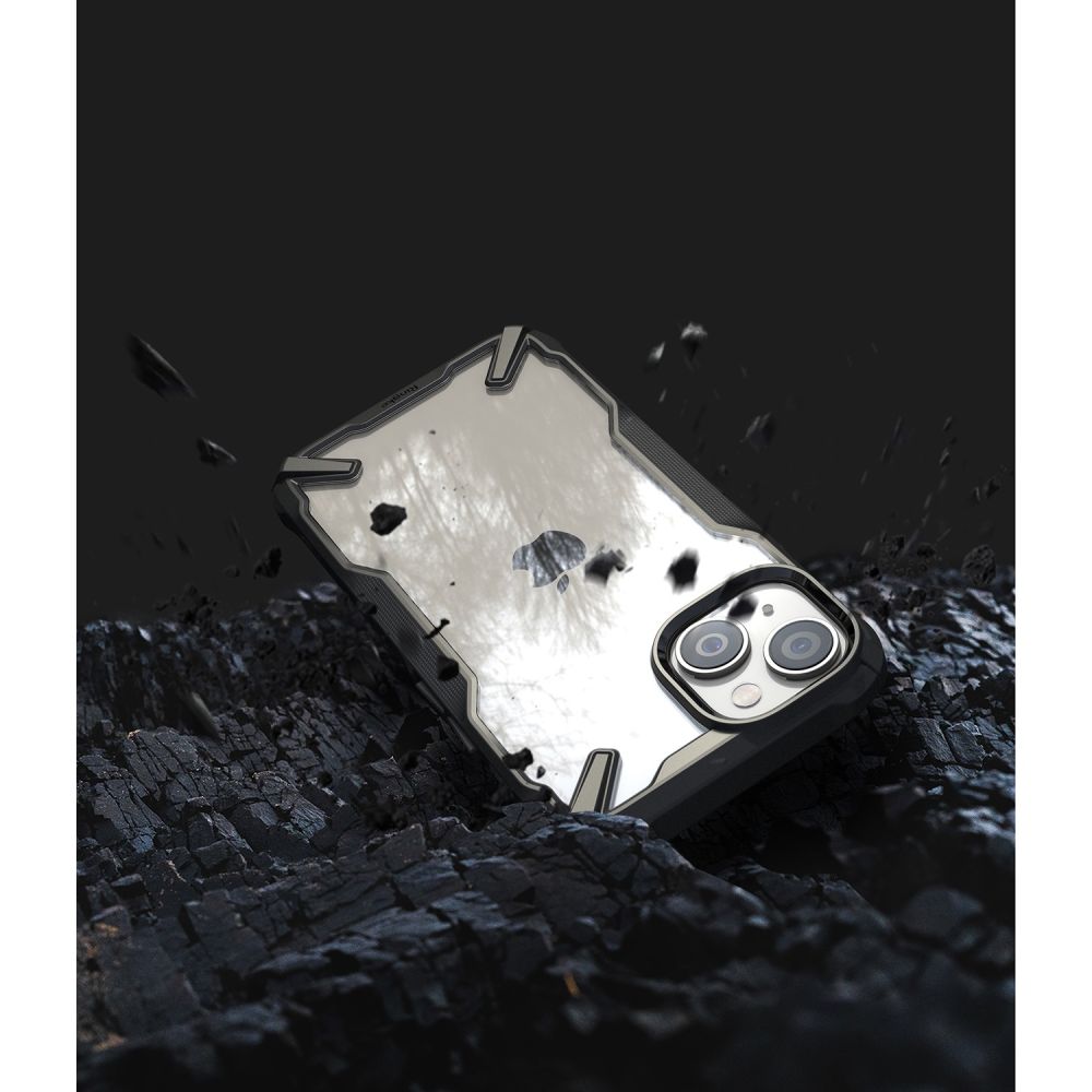 Pokrowiec etui Ringke Fusion X czarne APPLE iPhone 14 / 8
