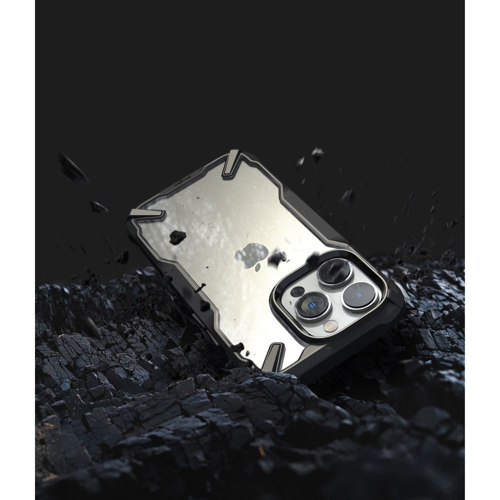 Pokrowiec etui Ringke Fusion X czarne APPLE iPhone 14 Pro / 8