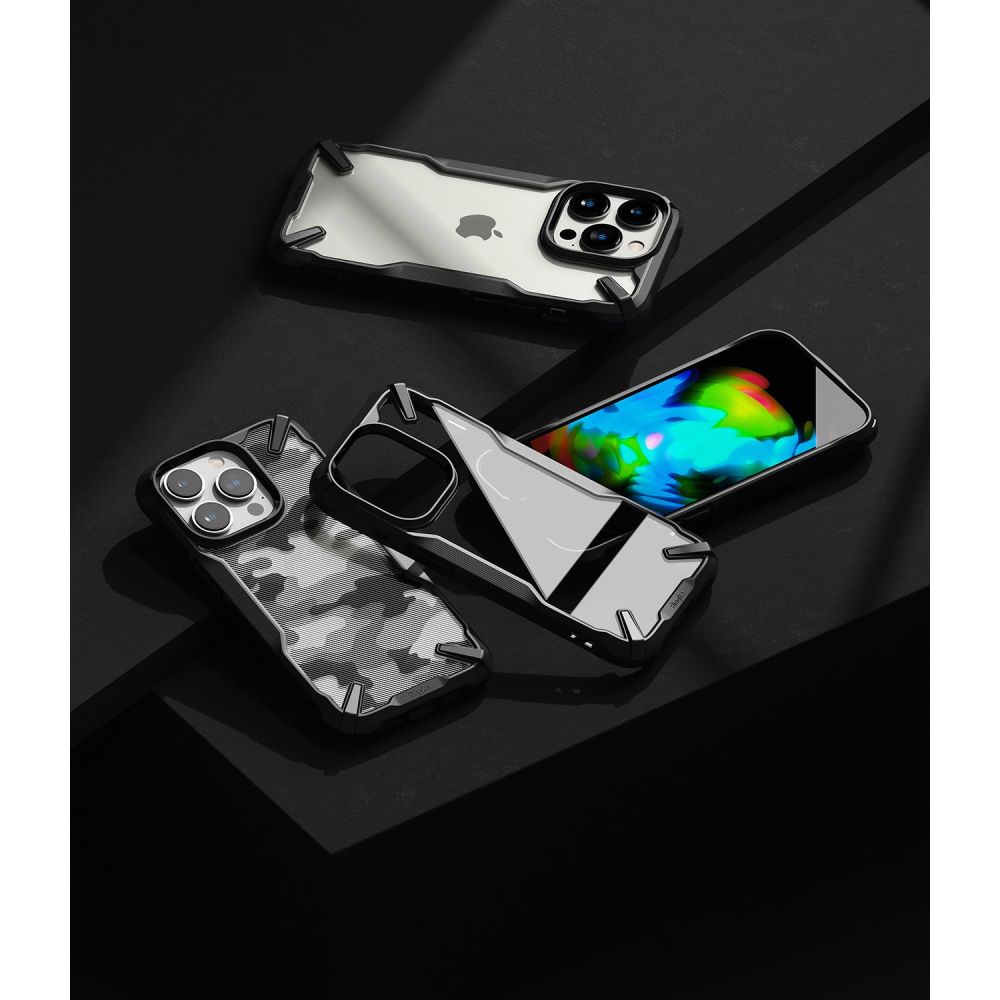 Pokrowiec etui Ringke Fusion X czarne APPLE iPhone 14 Pro / 9