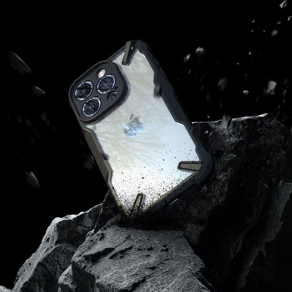 Pokrowiec etui Ringke Fusion X czarne APPLE iPhone 15 Pro Max / 7