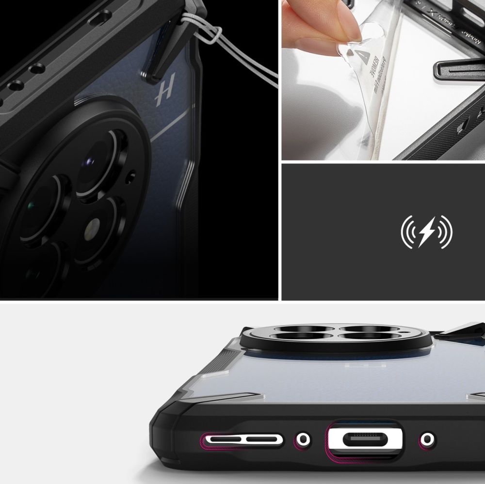 Pokrowiec etui Ringke Fusion X czarne OnePlus 13 / 6