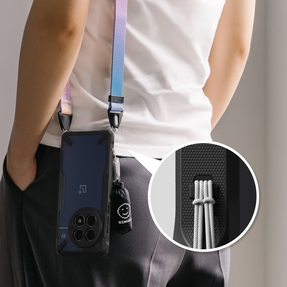 Pokrowiec etui Ringke Fusion X czarne OnePlus 13 / 7