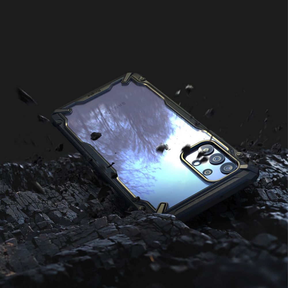 Pokrowiec etui Ringke Fusion X czarne SAMSUNG Galaxy A32 5G / 8