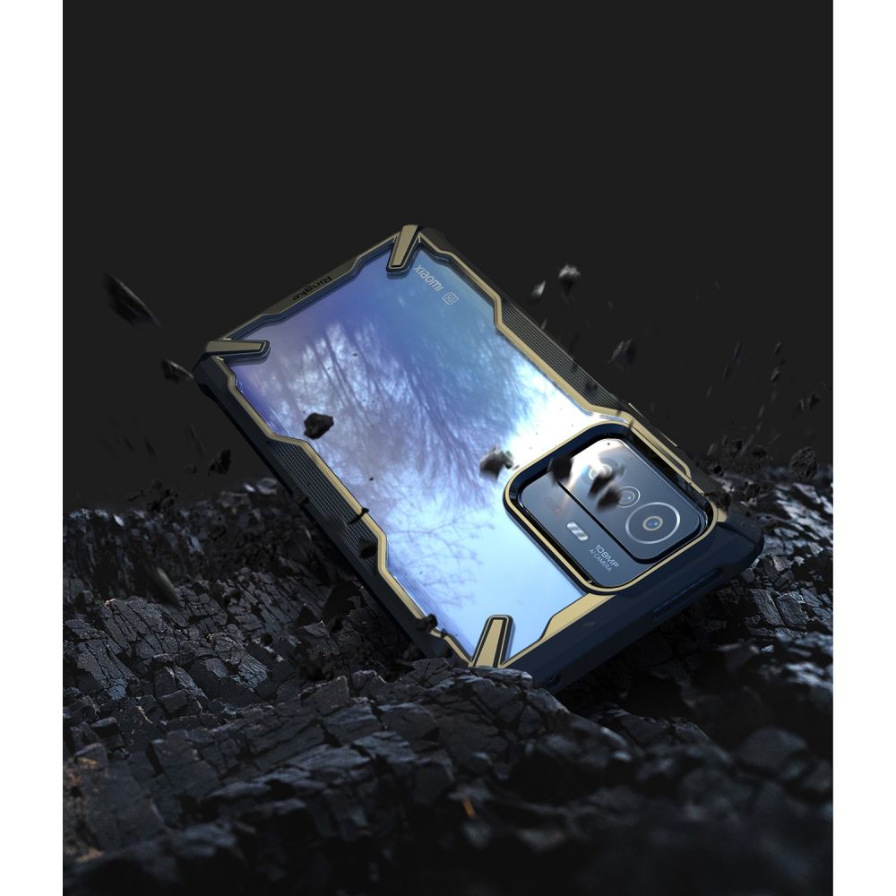 Pokrowiec etui Ringke Fusion X czarne Xiaomi 11T / 9