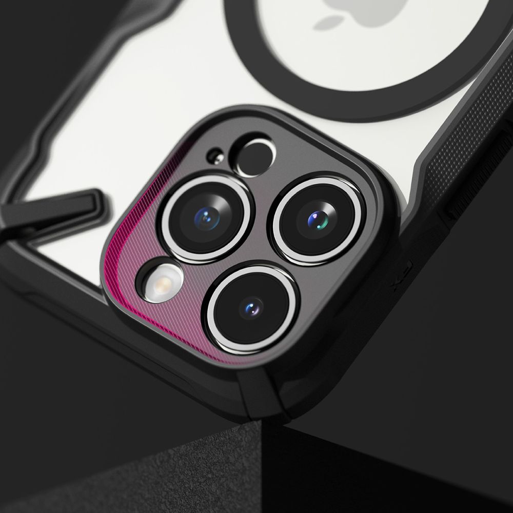 Pokrowiec etui Ringke Fusion X Magnetic Magsafe czarne APPLE iPhone 15 Pro / 5