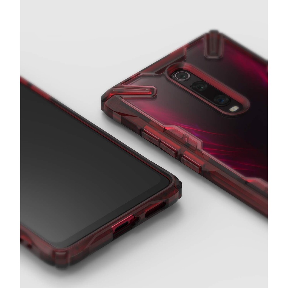 Pokrowiec etui Ringke Fusion X czerwone Xiaomi Mi 9T Pro / 6