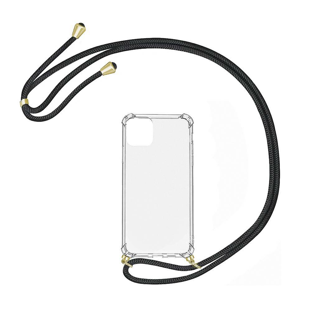 Pokrowiec etui Rope Case ze sznurkiem czarne APPLE iPhone 12