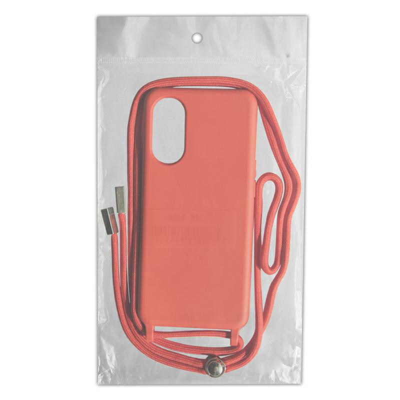 Pokrowiec etui Rope Case ze sznurkiem czerwone APPLE iPhone 15 Plus / 4
