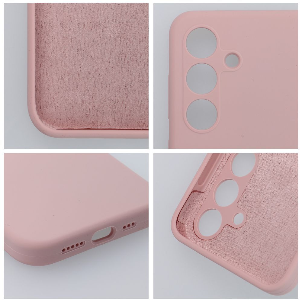 Pokrowiec etui Silicone 2mm jasnorowe Oppo A60 / 3