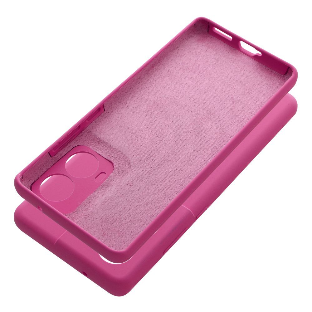 Pokrowiec etui Silicone 2mm r�owe MOTOROLA Moto G85 5G / 5