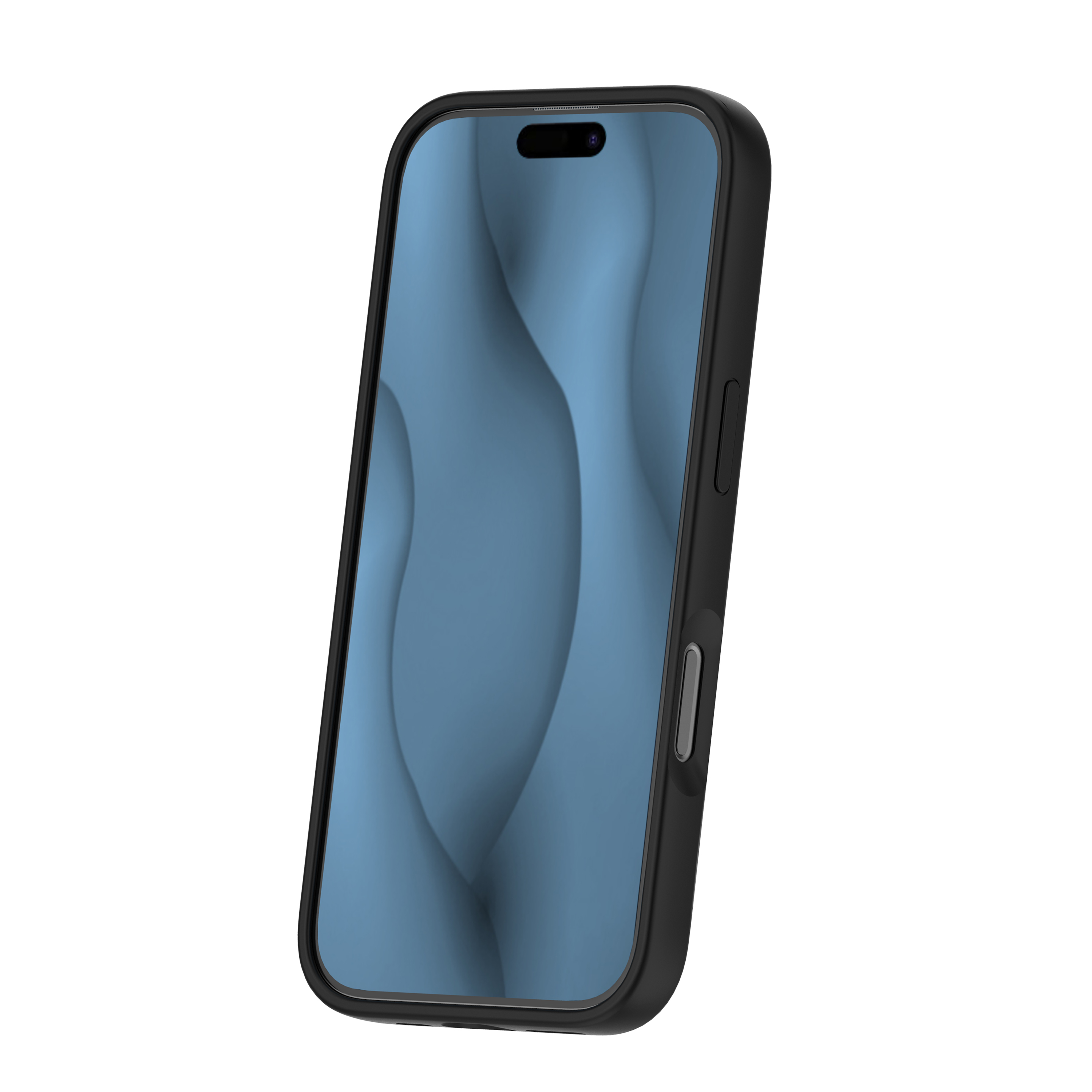 Pokrowiec etui Silicone Thin Mag czarne APPLE iPhone 16 Plus / 5