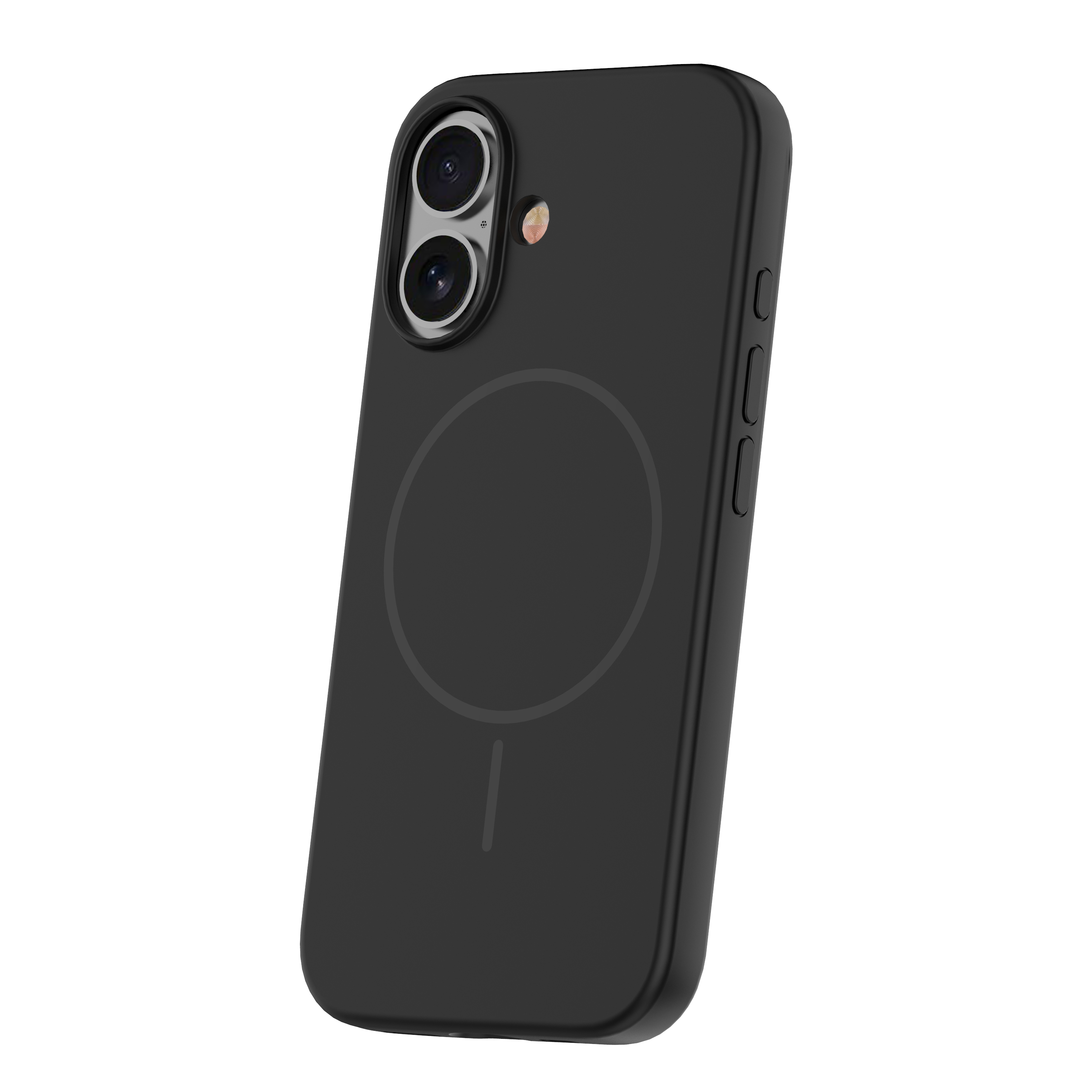 Pokrowiec etui Silicone Thin Mag czarne APPLE iPhone 18 / 2