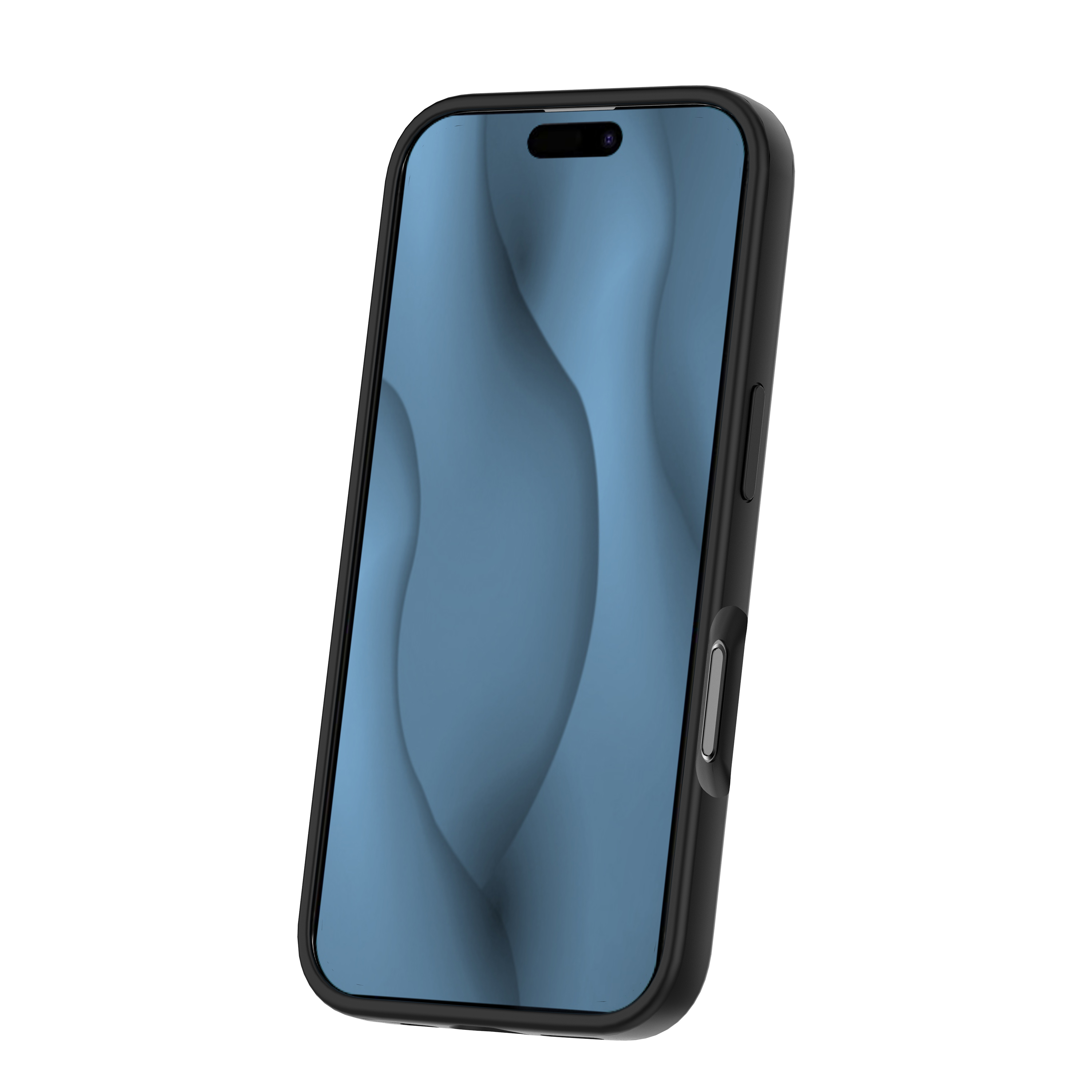 Pokrowiec etui Silicone Thin Mag czarne APPLE iPhone 18 / 3