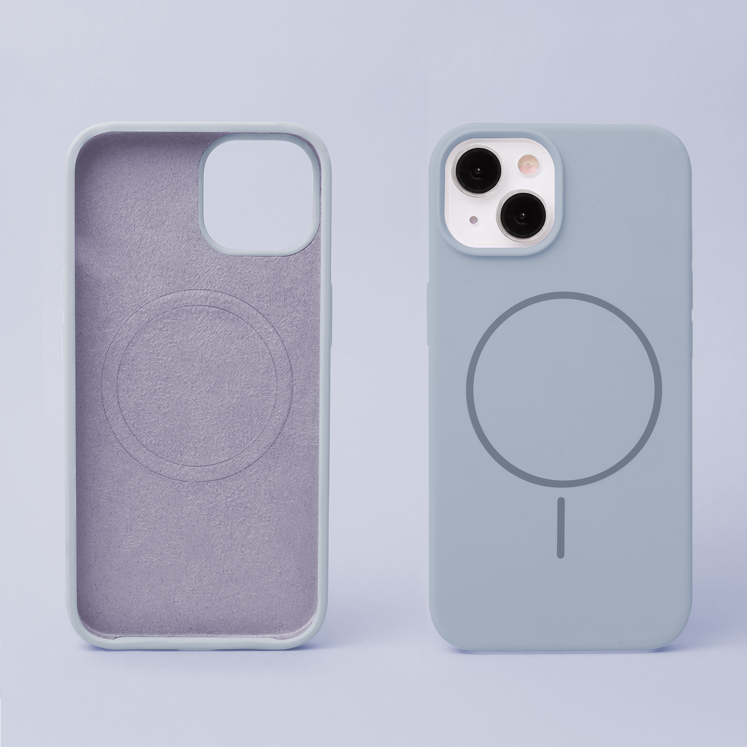 Pokrowiec etui Silicone Thin Mag niebieskie APPLE iPhone 14 / 2