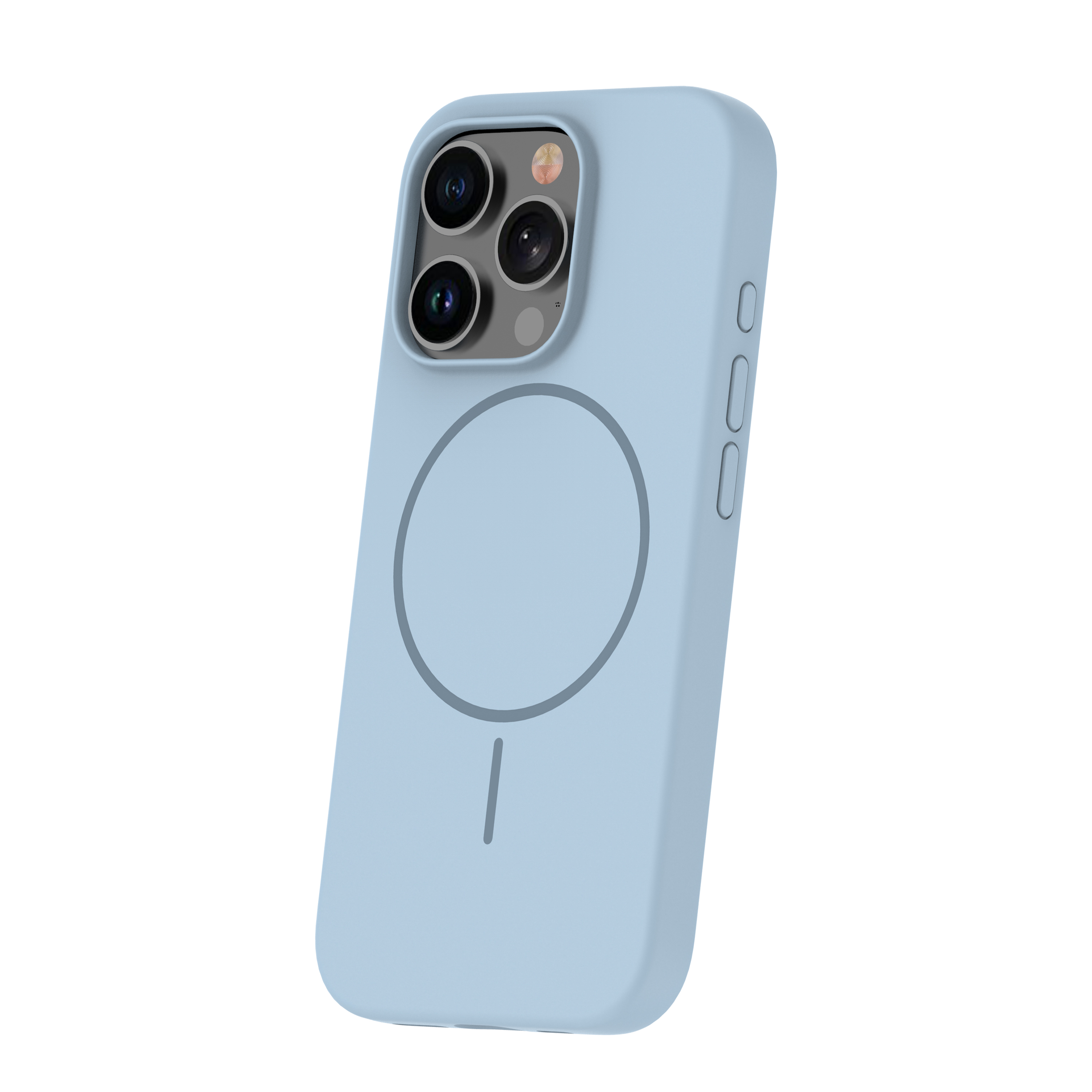 Pokrowiec etui Silicone Thin Mag niebieskie APPLE iPhone 16 / 3