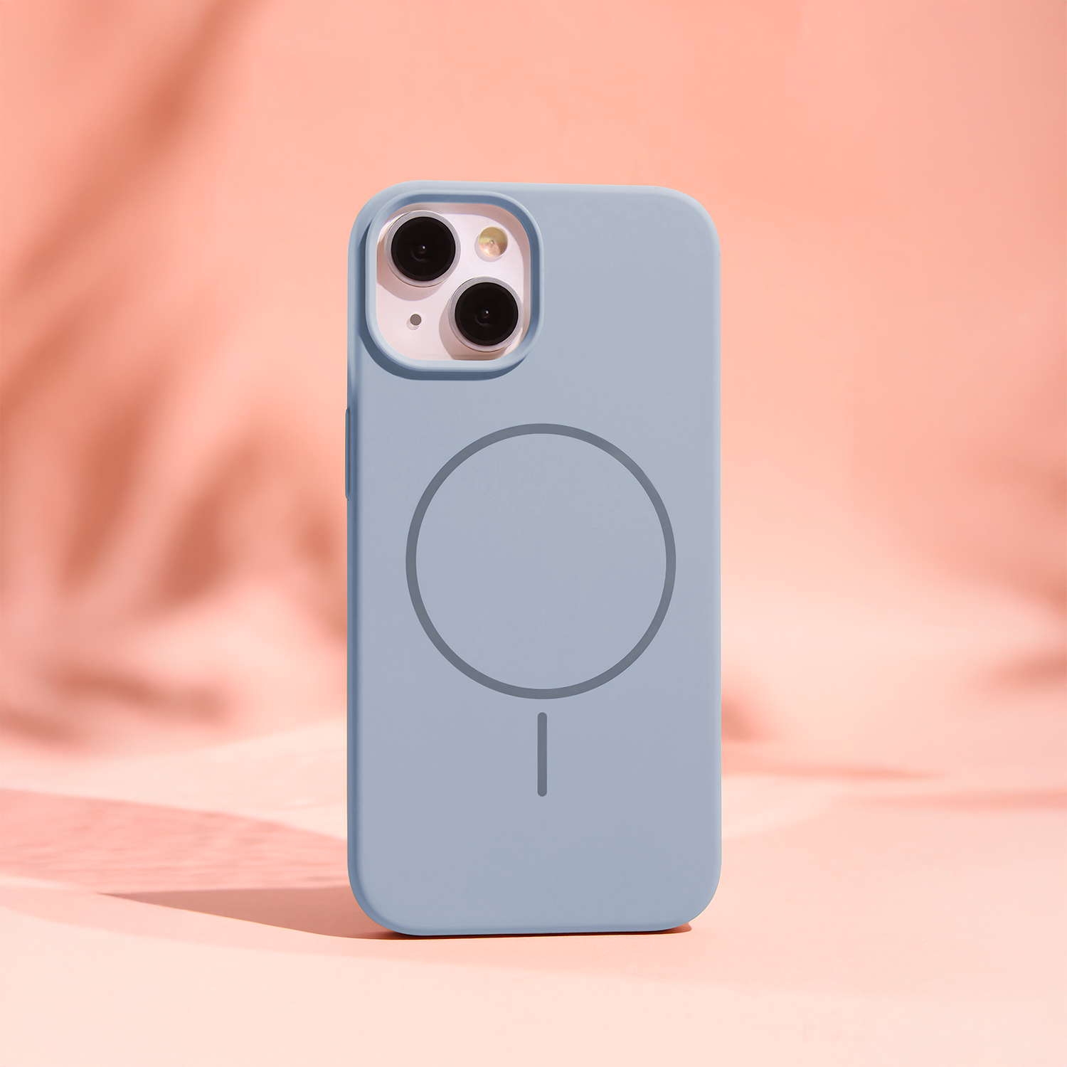 Pokrowiec etui Silicone Thin Mag niebieskie APPLE iPhone 16 / 4