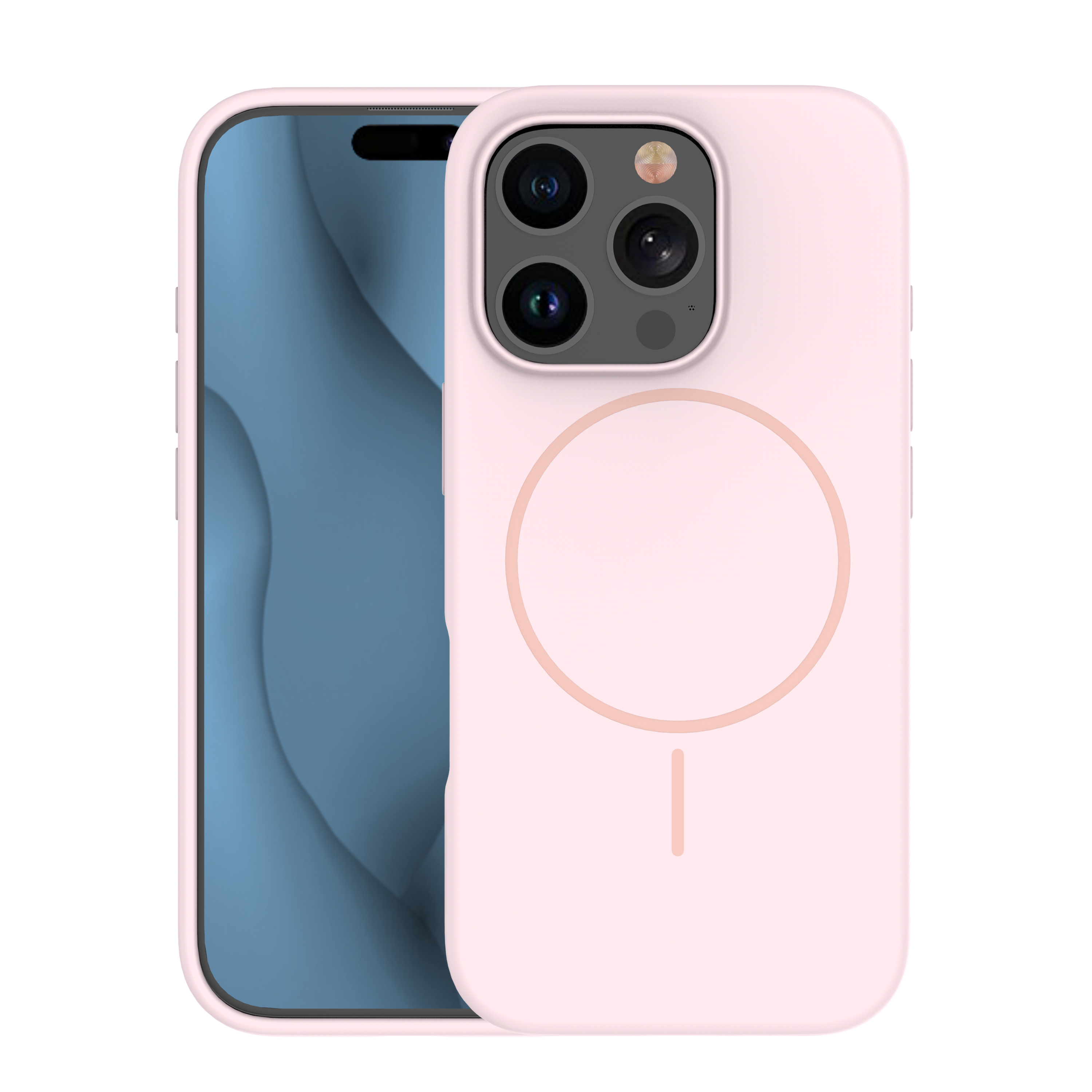 Pokrowiec etui Silicone Thin Mag r�owe APPLE iPhone 16 Plus