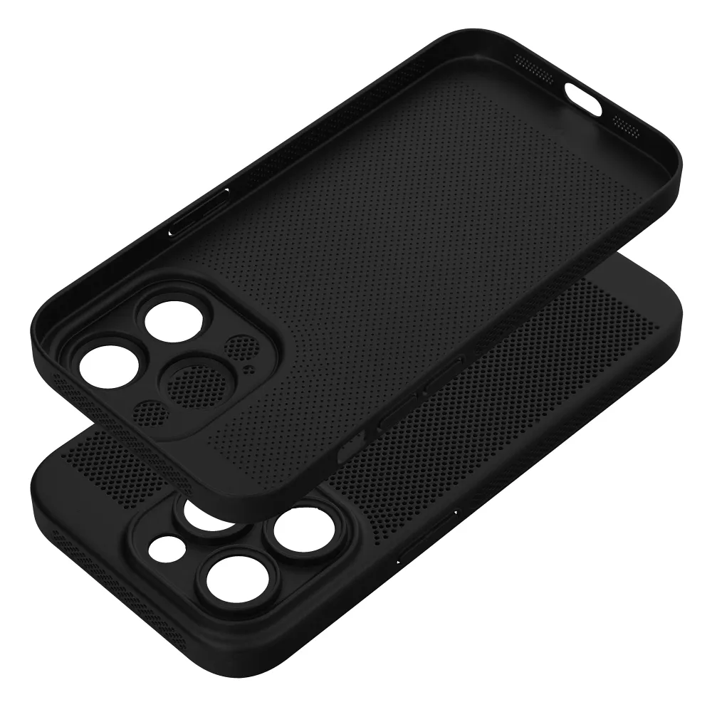 Pokrowiec etui silikonowe Breezy Case czarne Xiaomi Redmi 12C / 2