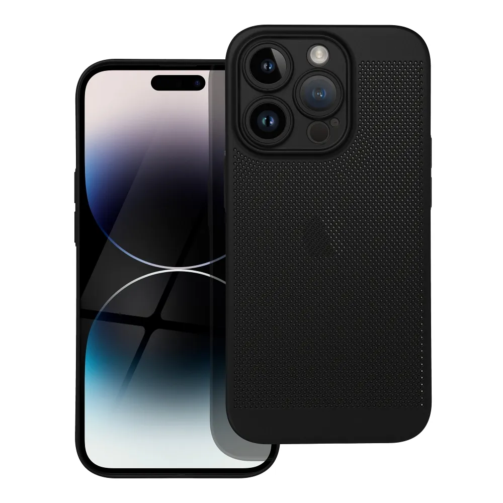 Pokrowiec etui silikonowe Breezy Case czarne APPLE iPhone SE 2020 / 3