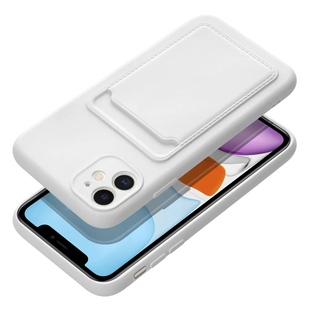 Pokrowiec etui silikonowe Card Case biae SAMSUNG Galaxy A52 LTE / 2
