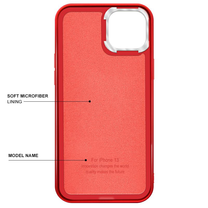 Pokrowiec etui silikonowe Ambi Case czerwone APPLE iPhone 12 Pro Max / 3