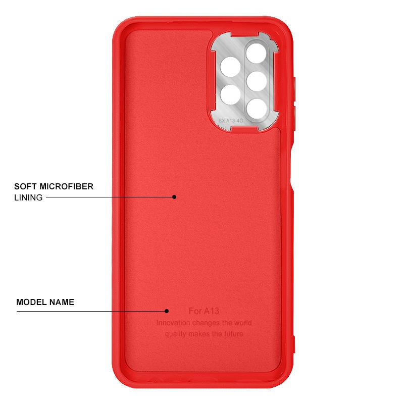 Pokrowiec etui silikonowe Ambi Case czerwone SAMSUNG Galaxy A24 4G / 2