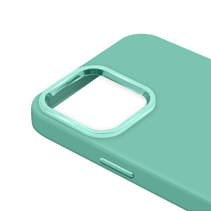 Pokrowiec etui silikonowe Ambi Case zielone APPLE iPhone 13 / 2