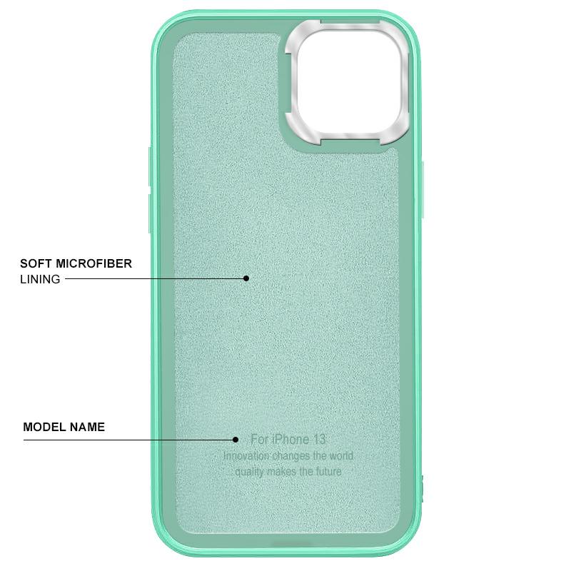 Pokrowiec etui silikonowe Ambi Case zielone APPLE iPhone 13 / 3