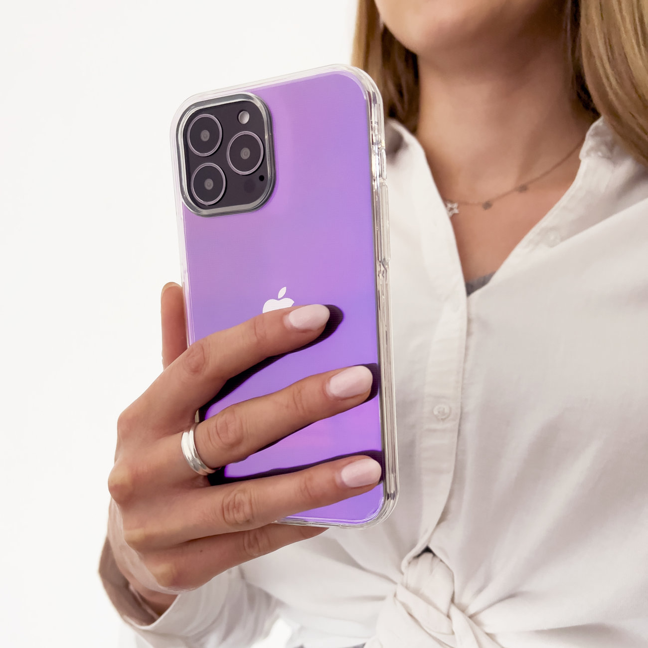 Pokrowiec etui silikonowe Aurora Case fioletowe APPLE iPhone 13 Pro Max / 3