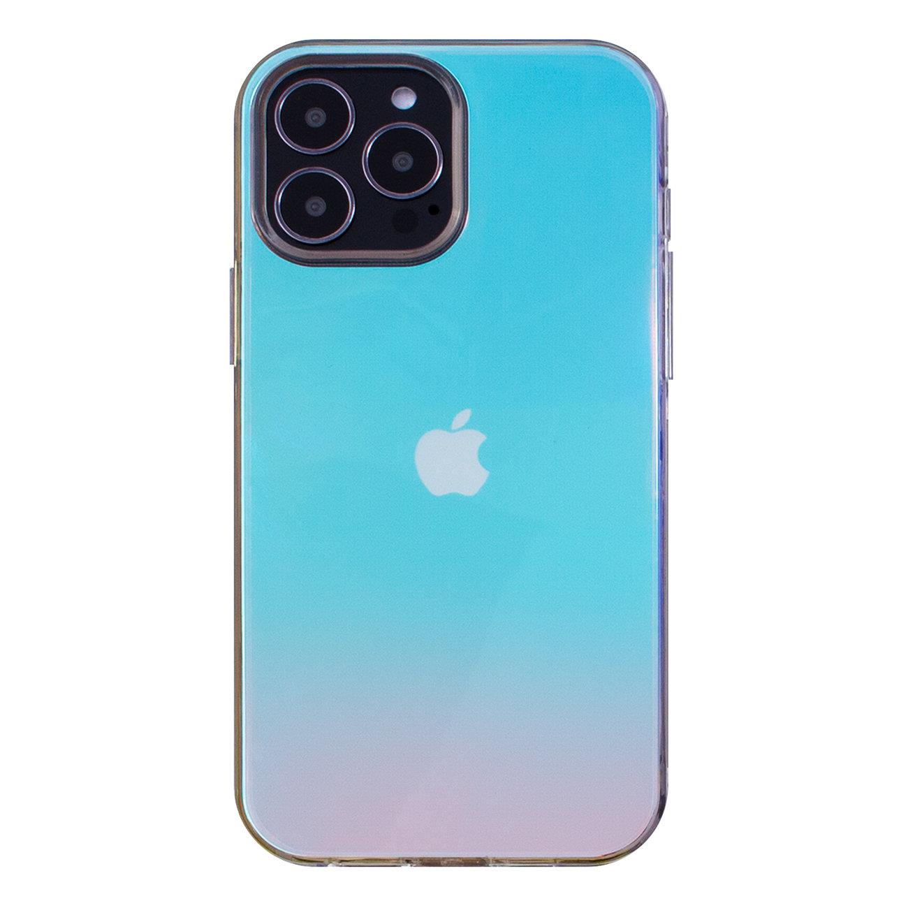 Pokrowiec etui silikonowe Aurora Case niebieskie APPLE iPhone 12 / 2