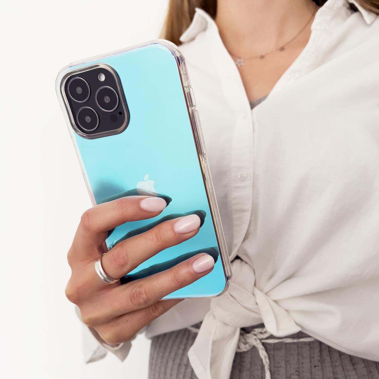 Pokrowiec etui silikonowe Aurora Case niebieskie Xiaomi Redmi Note 11 / 3