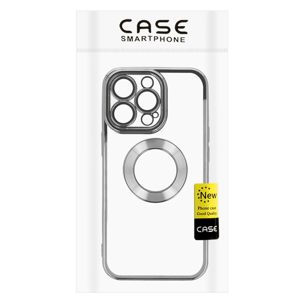 Pokrowiec etui silikonowe Beauty Clear Case czarne APPLE iPhone 15 / 5