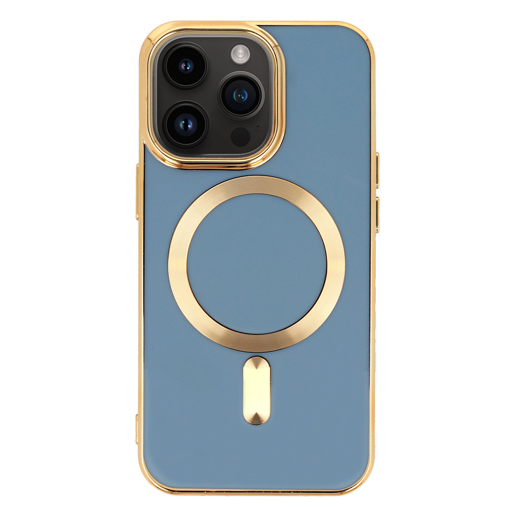 Pokrowiec etui silikonowe Beauty Magsafe Case niebieskie APPLE iPhone 12 Pro / 2