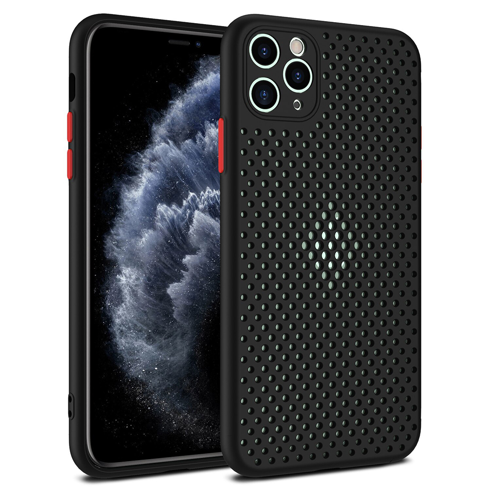 Pokrowiec etui silikonowe Breath Case czarne APPLE iPhone 12 Pro Max