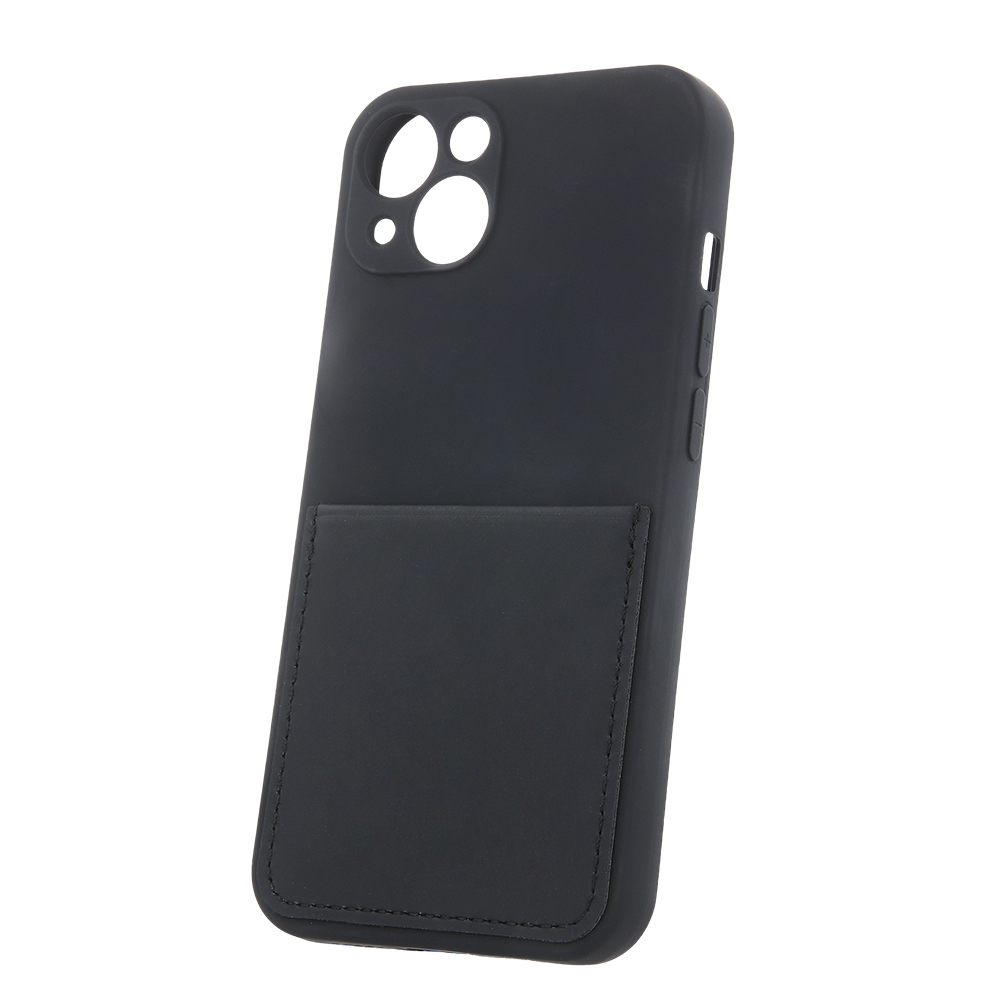 Pokrowiec etui silikonowe Card Cover czarne APPLE iPhone X / 3