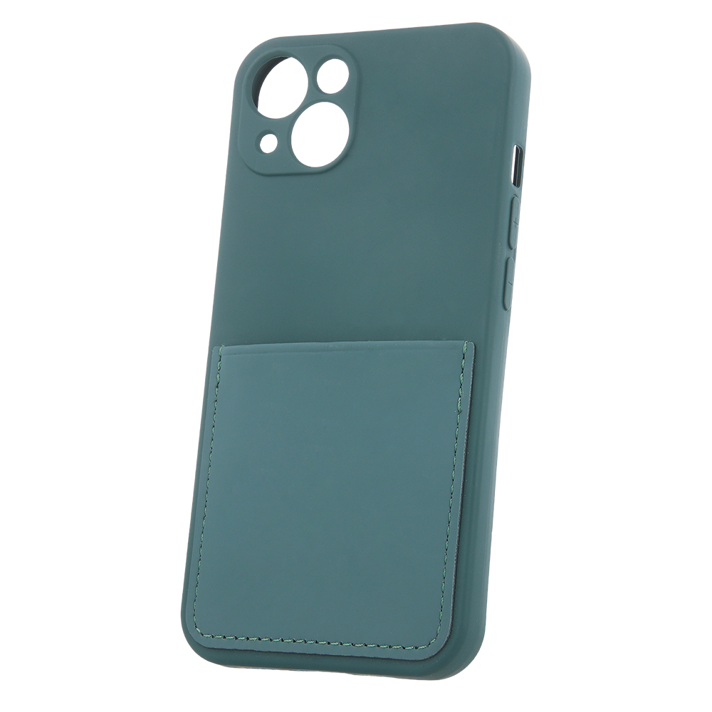 Pokrowiec etui silikonowe Card Cover zielone MOTOROLA Moto E20 / 3