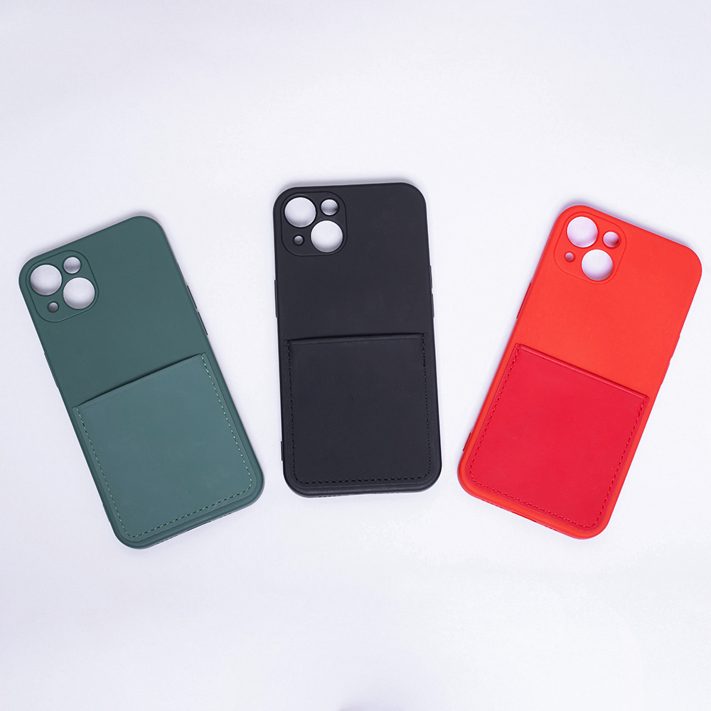 Pokrowiec etui silikonowe Card Cover zielone Xiaomi Redmi Note 9S / 12