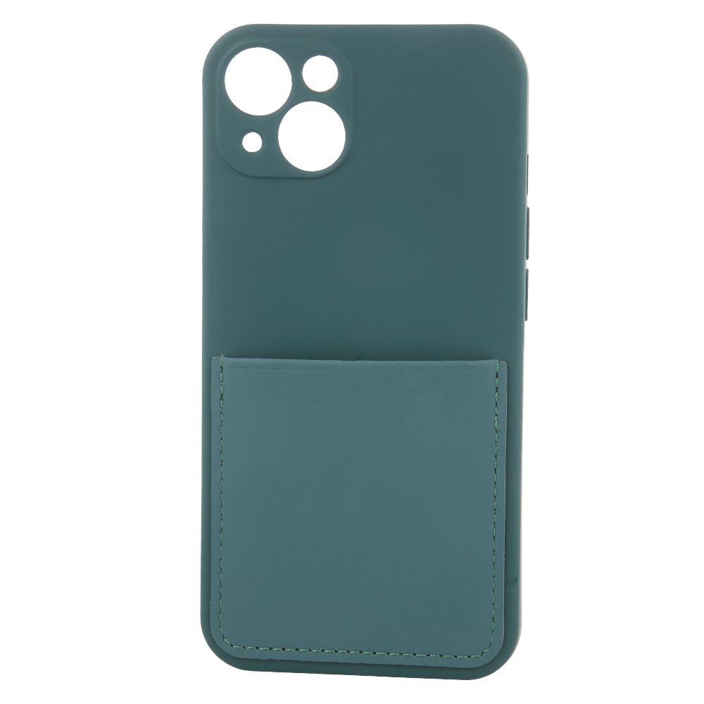 Pokrowiec etui silikonowe Card Cover zielone Xiaomi Redmi Note 9S / 4