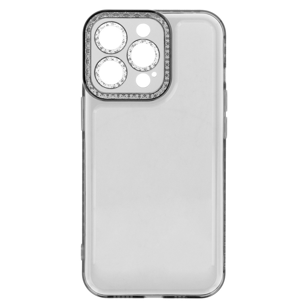 Pokrowiec etui silikonowe Crystal Diamond Case czarne APPLE iPhone 13 Pro Max / 4