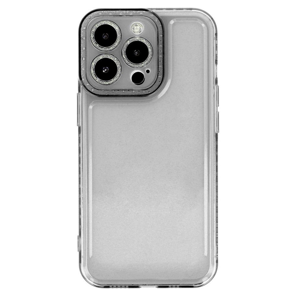 Pokrowiec etui silikonowe Crystal Diamond Case czarne APPLE iPhone 14 Pro Max / 2