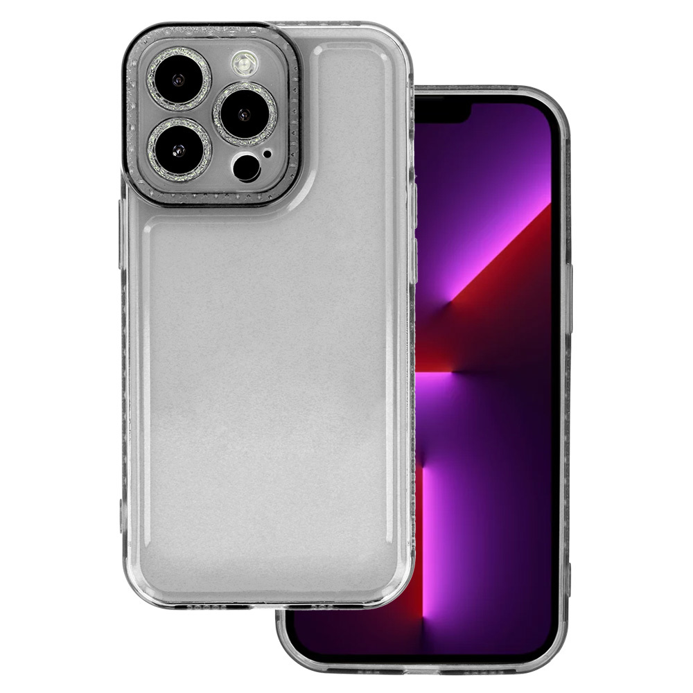 Pokrowiec etui silikonowe Crystal Diamond Case czarne APPLE iPhone X