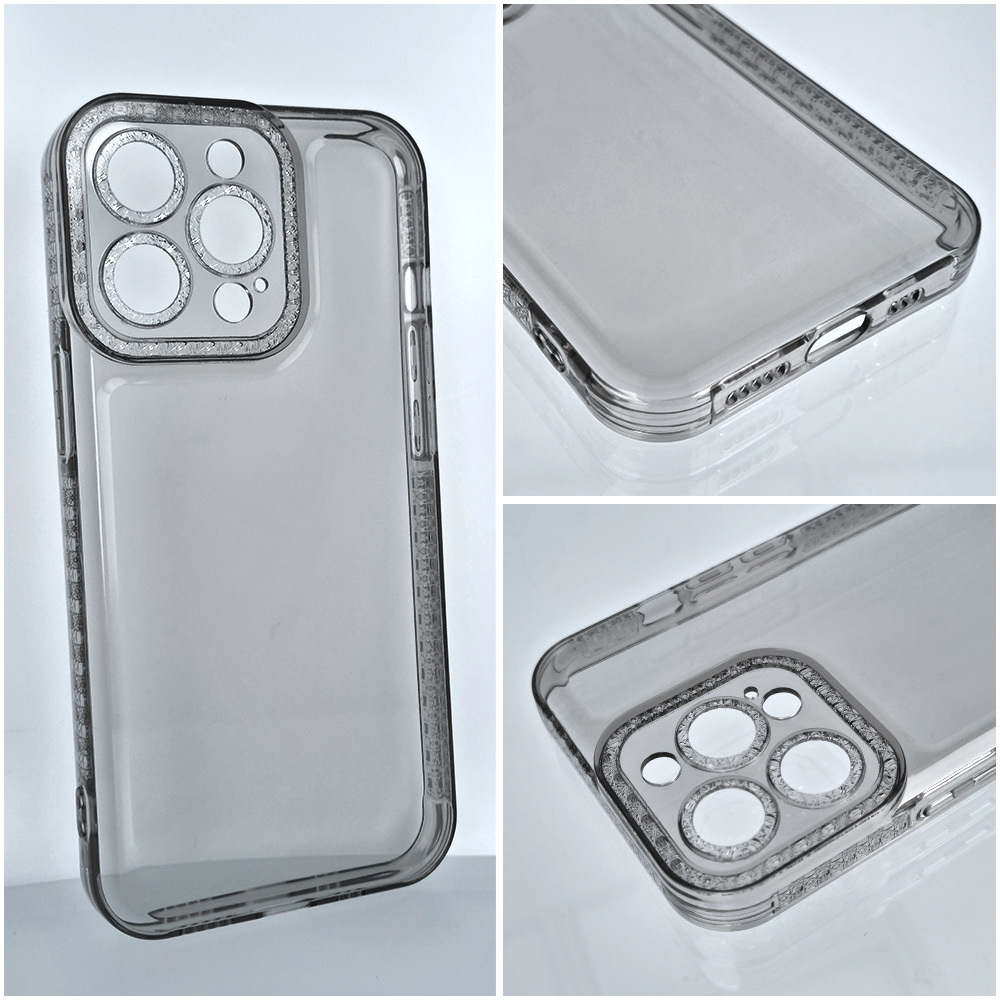 Pokrowiec etui silikonowe Crystal Diamond Case czarne ACER 1 / 4